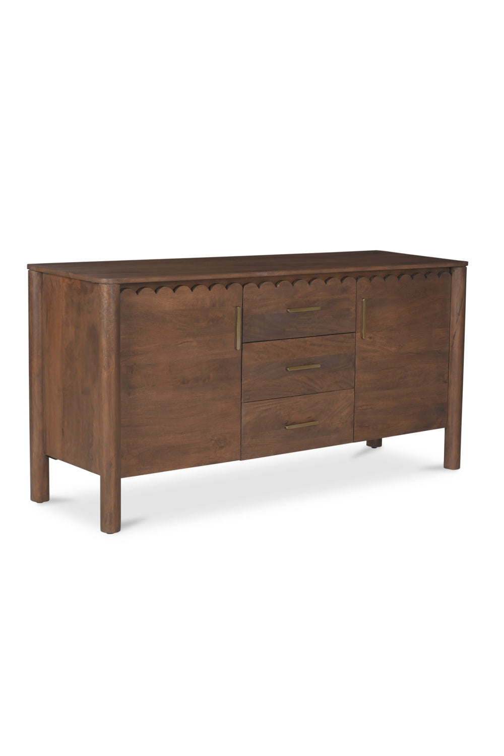 Modern European furniture - Scalloped Edge 3-Drawer Sideboard - www.oroa.com | Oroa.com