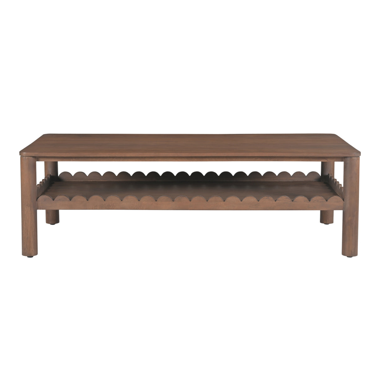 Modern European furniture - Wooden Scalloped Coffee Table - www.oroa.com | Oroa.com