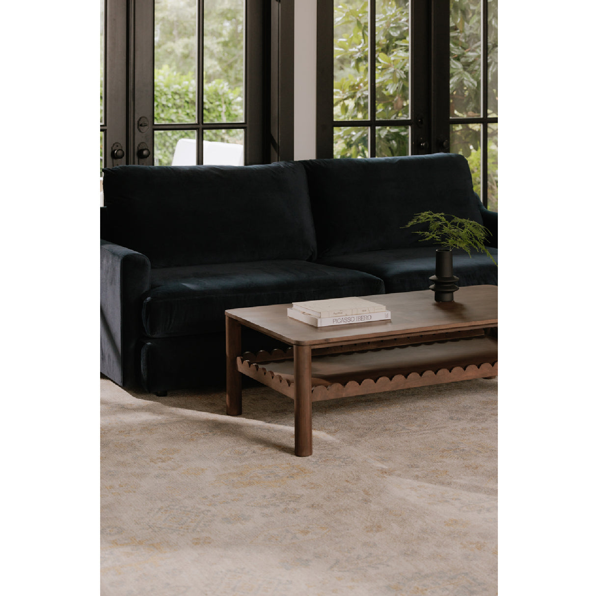 Modern European furniture - Wooden Scalloped Coffee Table - www.oroa.com | Oroa.com