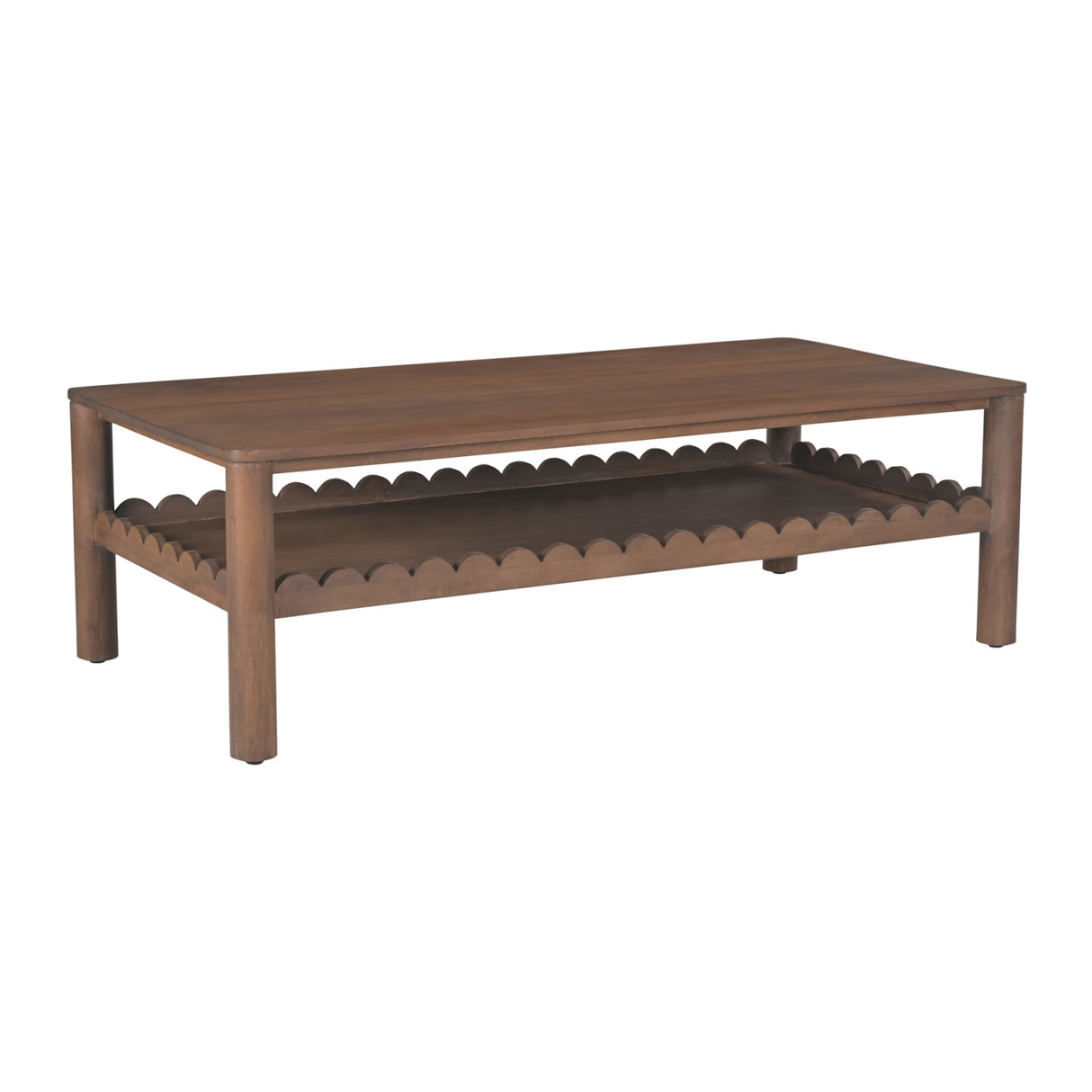 Modern European furniture - Wooden Scalloped Coffee Table - www.oroa.com | Oroa.com