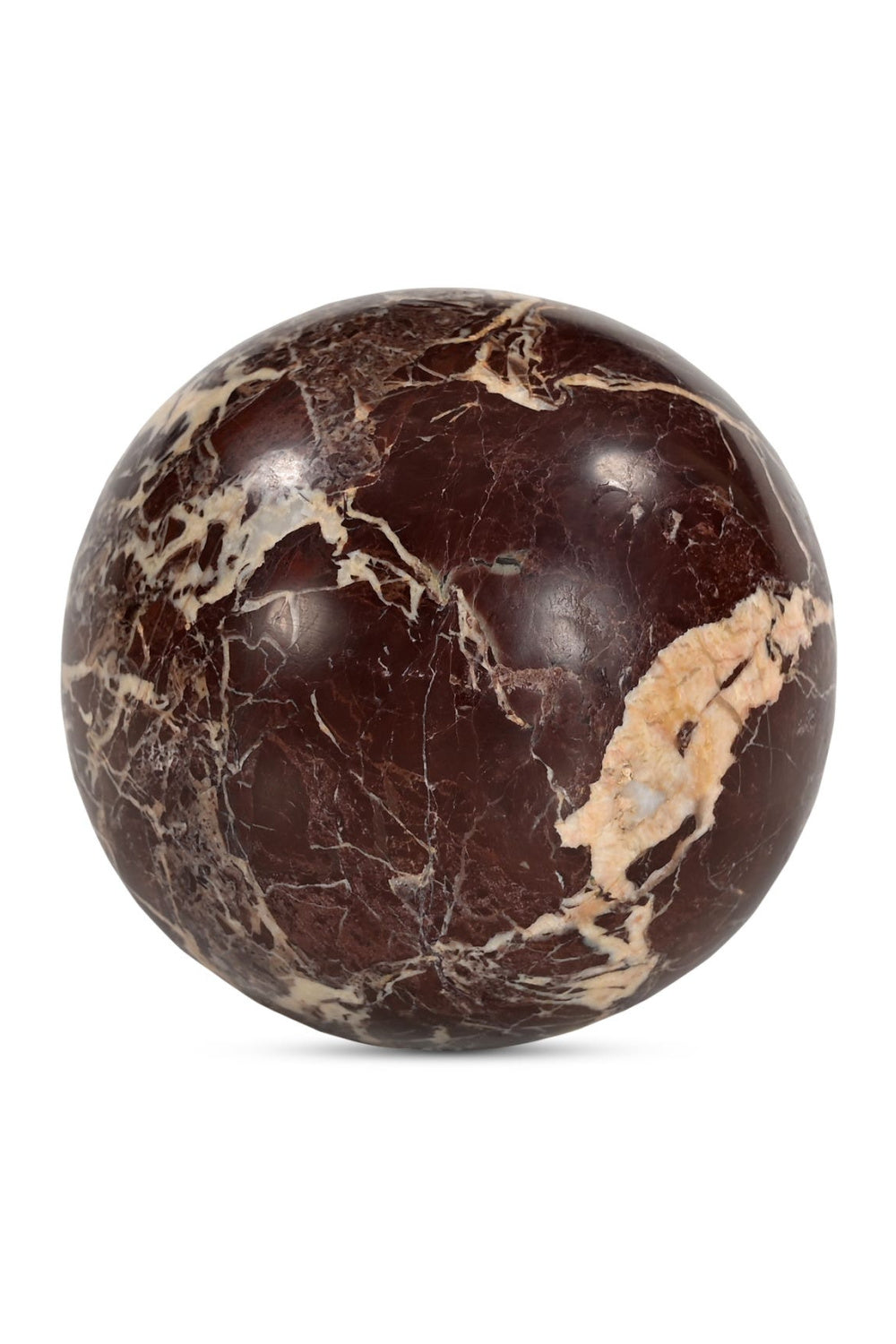 Red Marble Sphere Tabletop Decor | Oroa.com