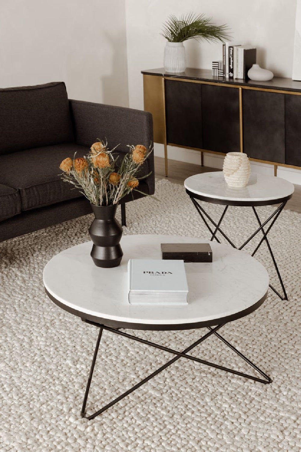 Modern European furniture - White Marble Coffee Table - www.oroa.com | Oroa.com