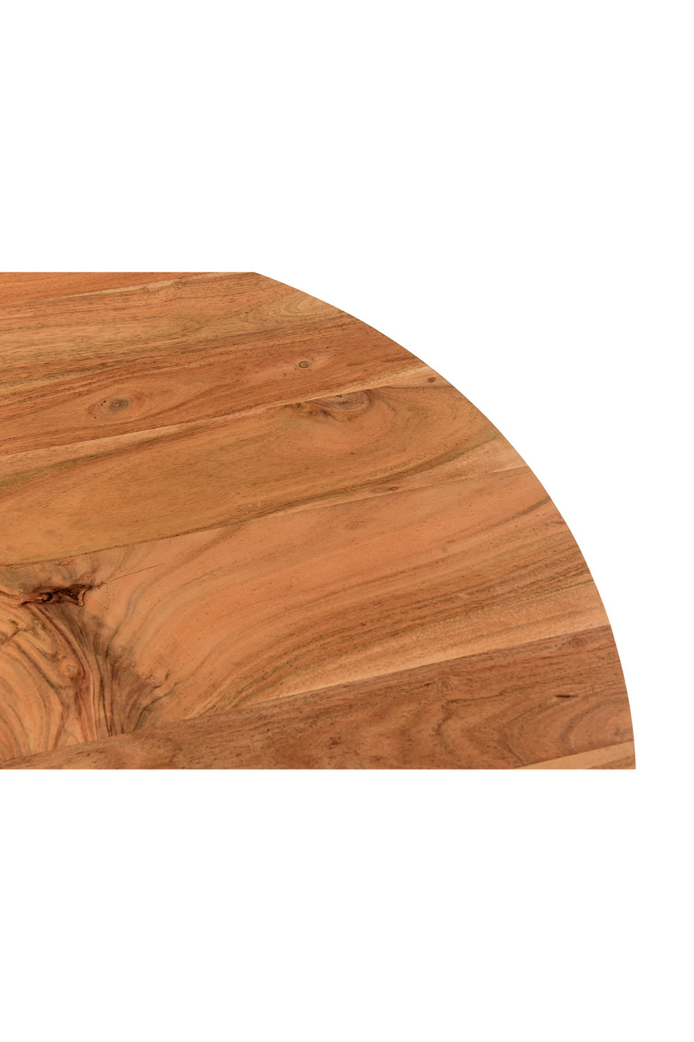 Modern European furniture - Natural Acacia Round Coffee Table - www.oroa.com | Oroa.com