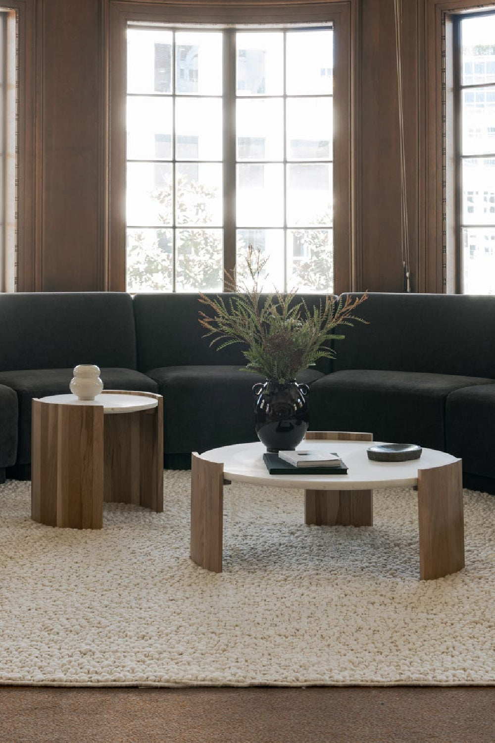 Modern European furniture - White Oak Round Side Table - www.oroa.com | Oroa.com