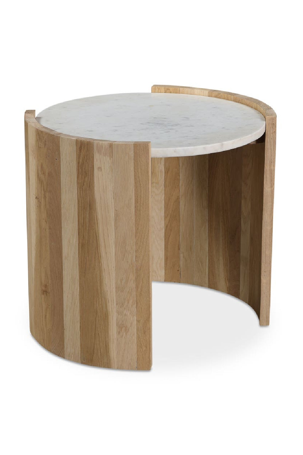 Modern European furniture - White Oak Round Side Table - www.oroa.com | Oroa.com