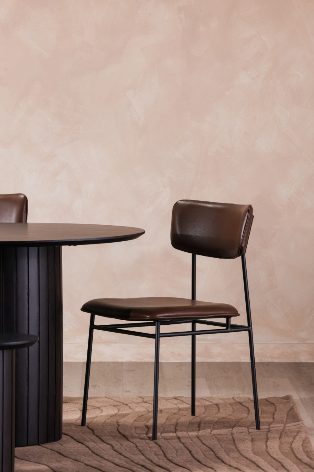 Modern European furniture - Black Acacia Wood Dining Table - www.oroa.com | Oroa.com