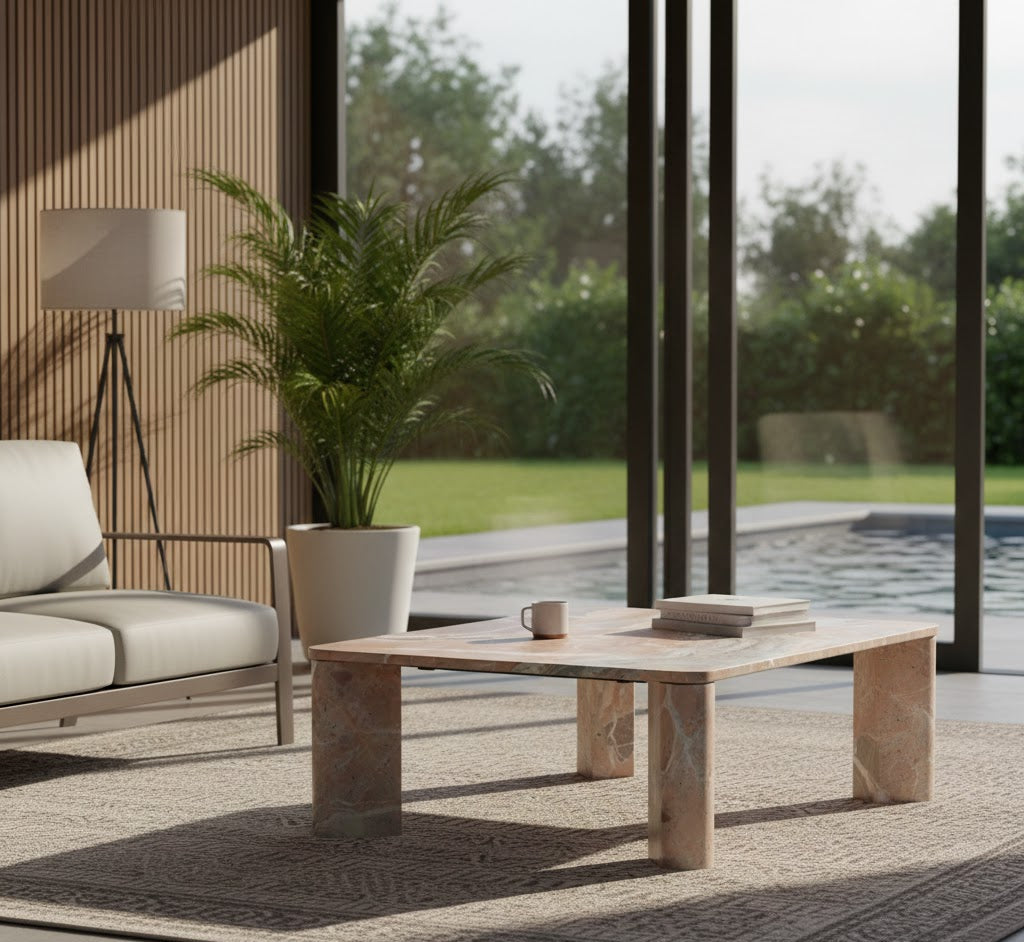 Modern European furniture - Solid Marble Coffee Table - www.oroa.com | Oroa.com