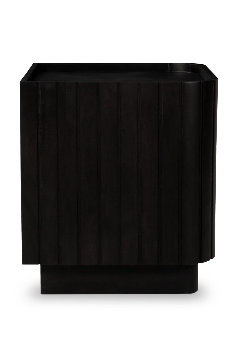 Modern European furniture - Black Acacia 2-Drawer Nightstand - www.oroa.com | Oroa.com