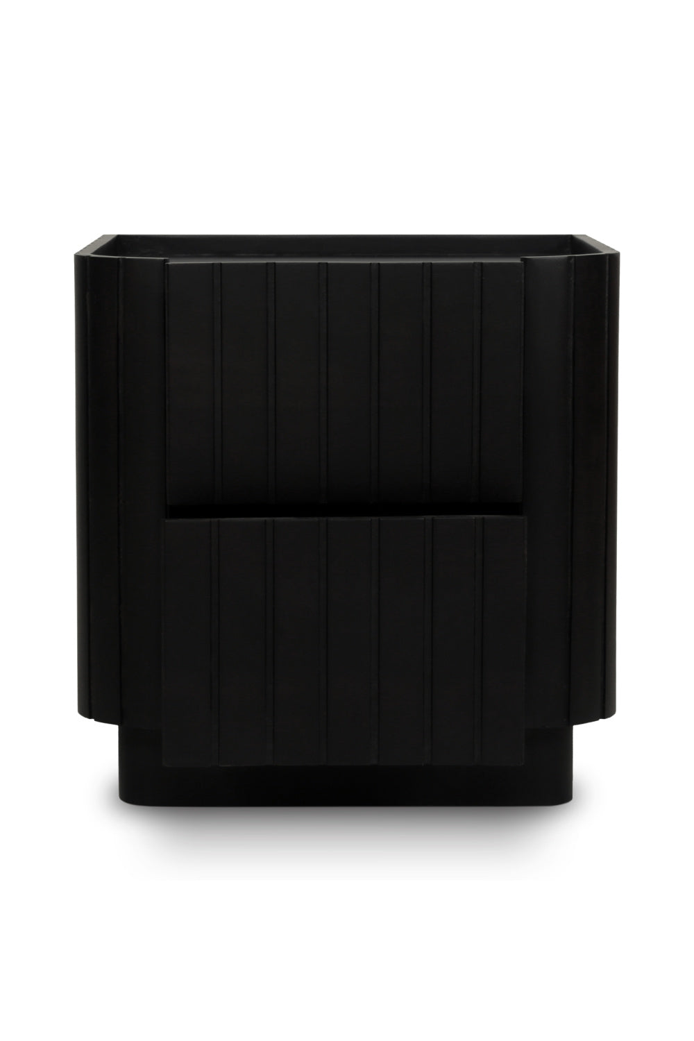 Modern European furniture - Black Acacia 2-Drawer Nightstand - www.oroa.com | Oroa.com