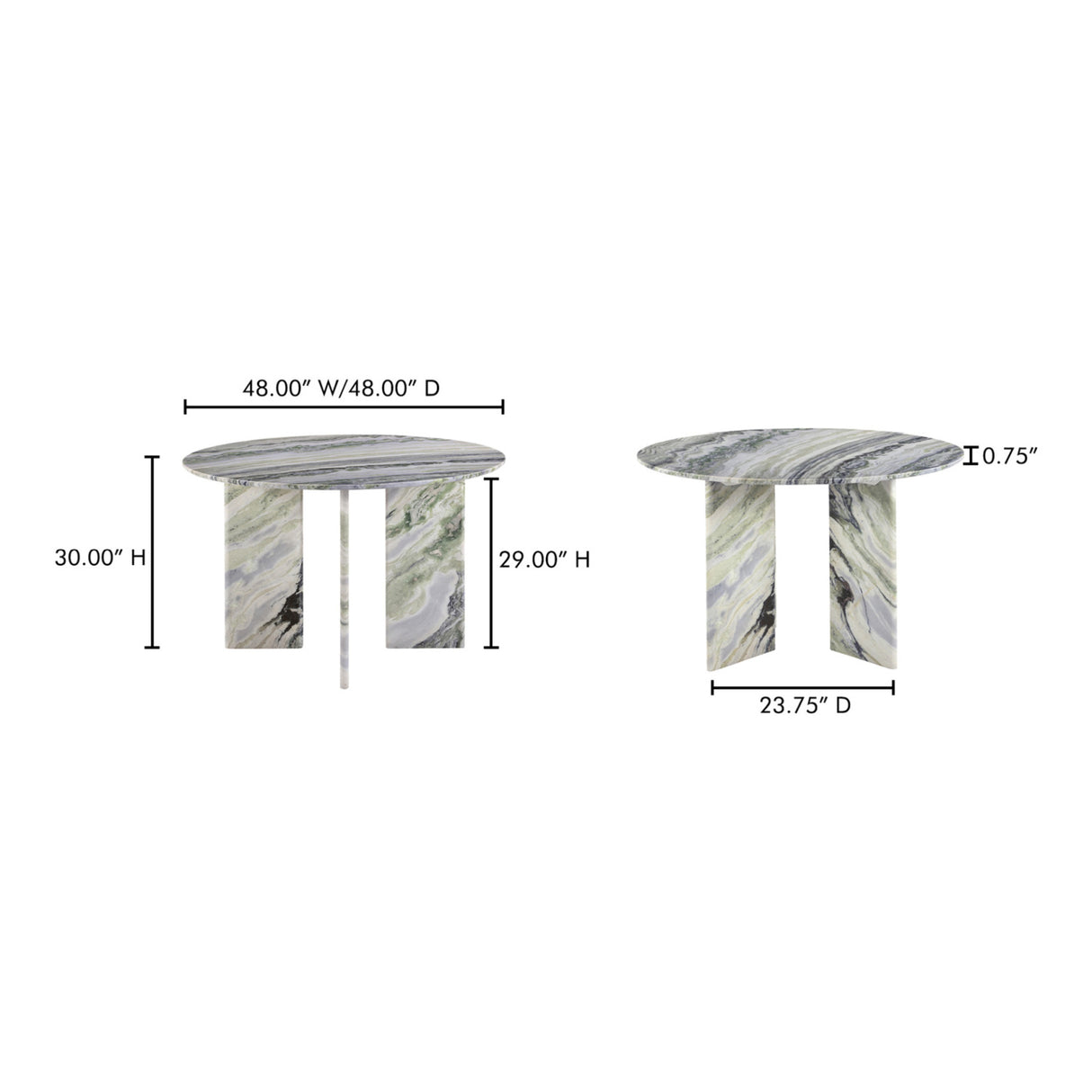 Modern European furniture - Green Onyx Marble Dining Table - www.oroa.com | Oroa.com