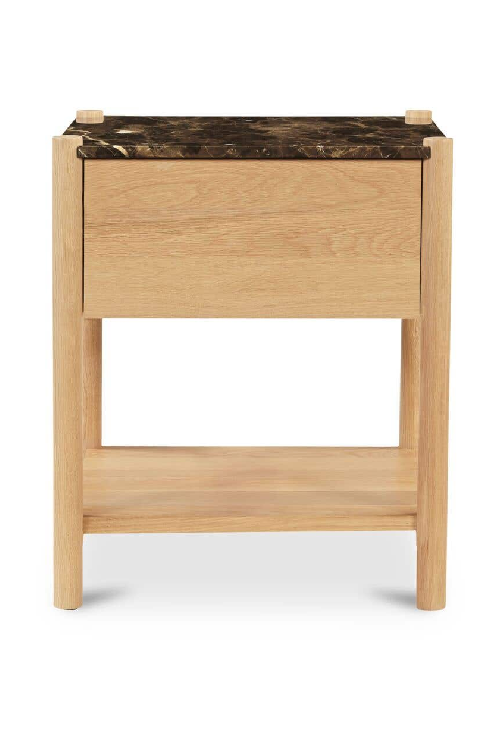 Modern European furniture - Marble Top 1-Drawer Nightstand - www.oroa.com | Oroa.com