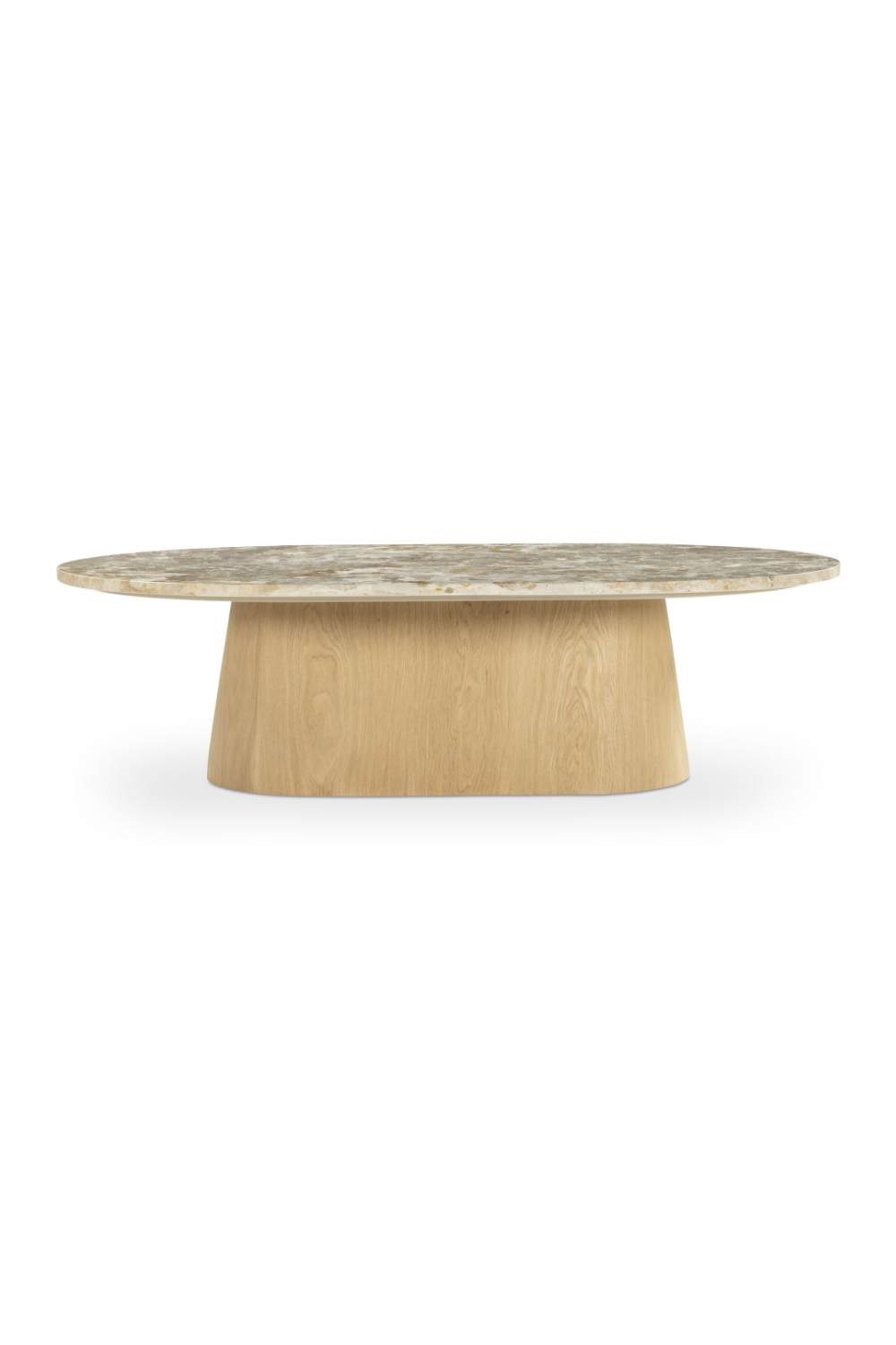 Modern European furniture - Wood Base Marble Coffee Table - www.oroa.com | Oroa.com
