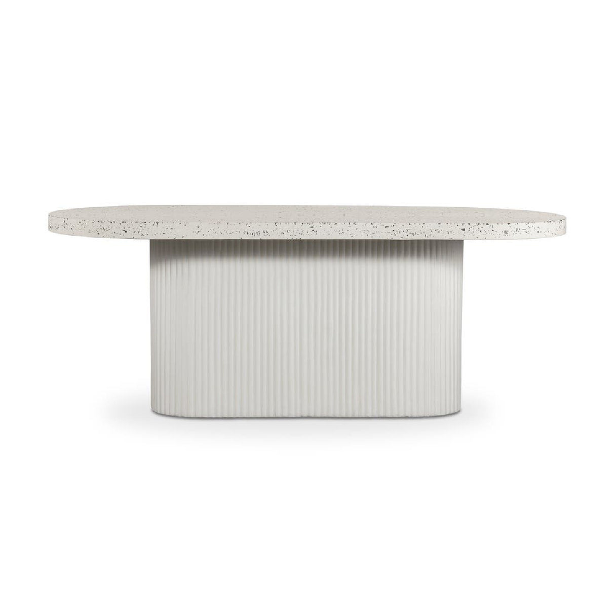 Modern European furniture - White Terrazzo Outdoor Dining Table - www.oroa.com | Oroa.com