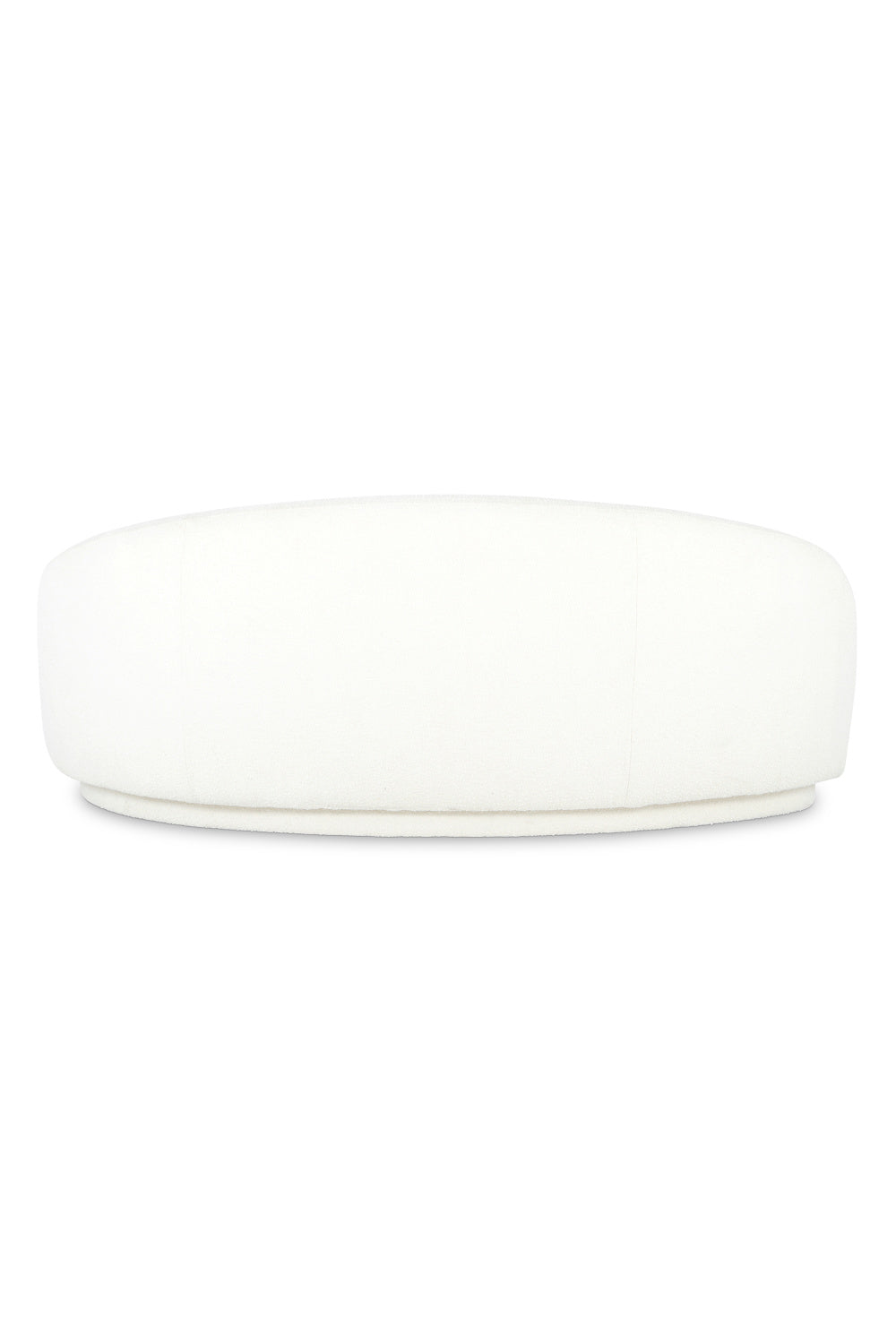 Modern European furniture - Curved Cream Boucle Sofa - www.oroa.com | Oroa.com
