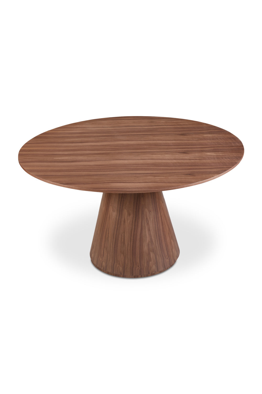 Modern European furniture - Round Oak Veneer Dining Table - www.oroa.com | Oroa.com