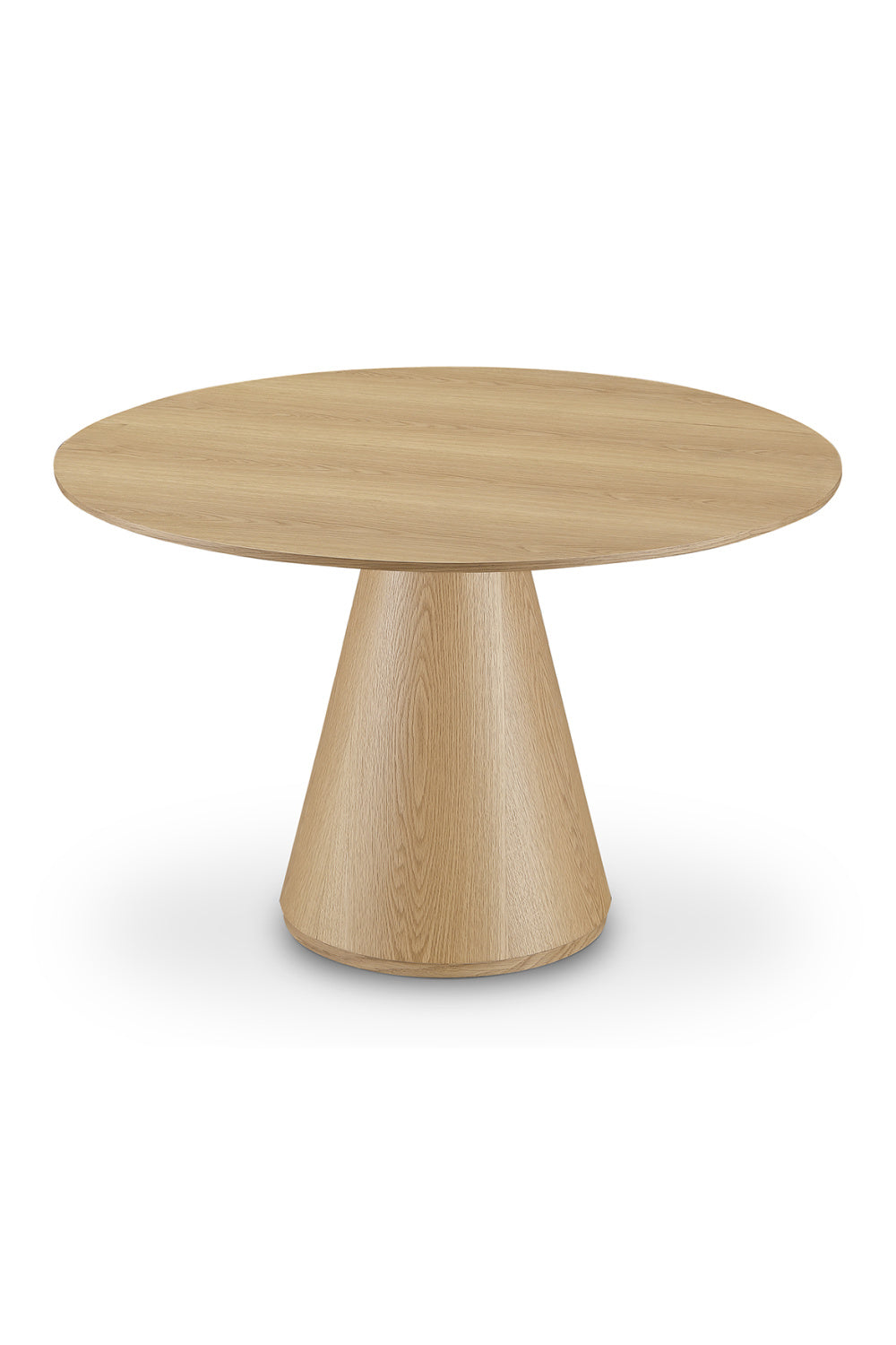 Modern European furniture - Round Oak Veneer Dining Table - www.oroa.com | Oroa.com