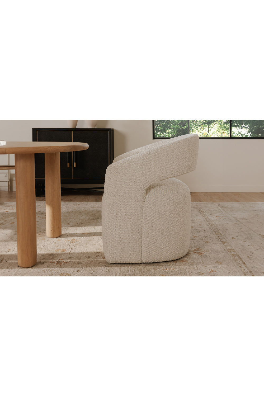 Modern European furniture - Split-Back Rolling Dining Chair - www.oroa.com | Oroa.com