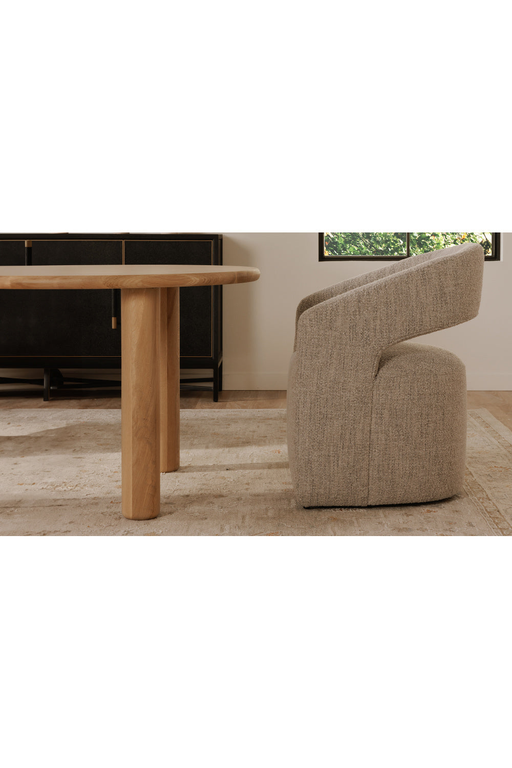 Modern European furniture - Split-Back Rolling Dining Chair - www.oroa.com | Oroa.com