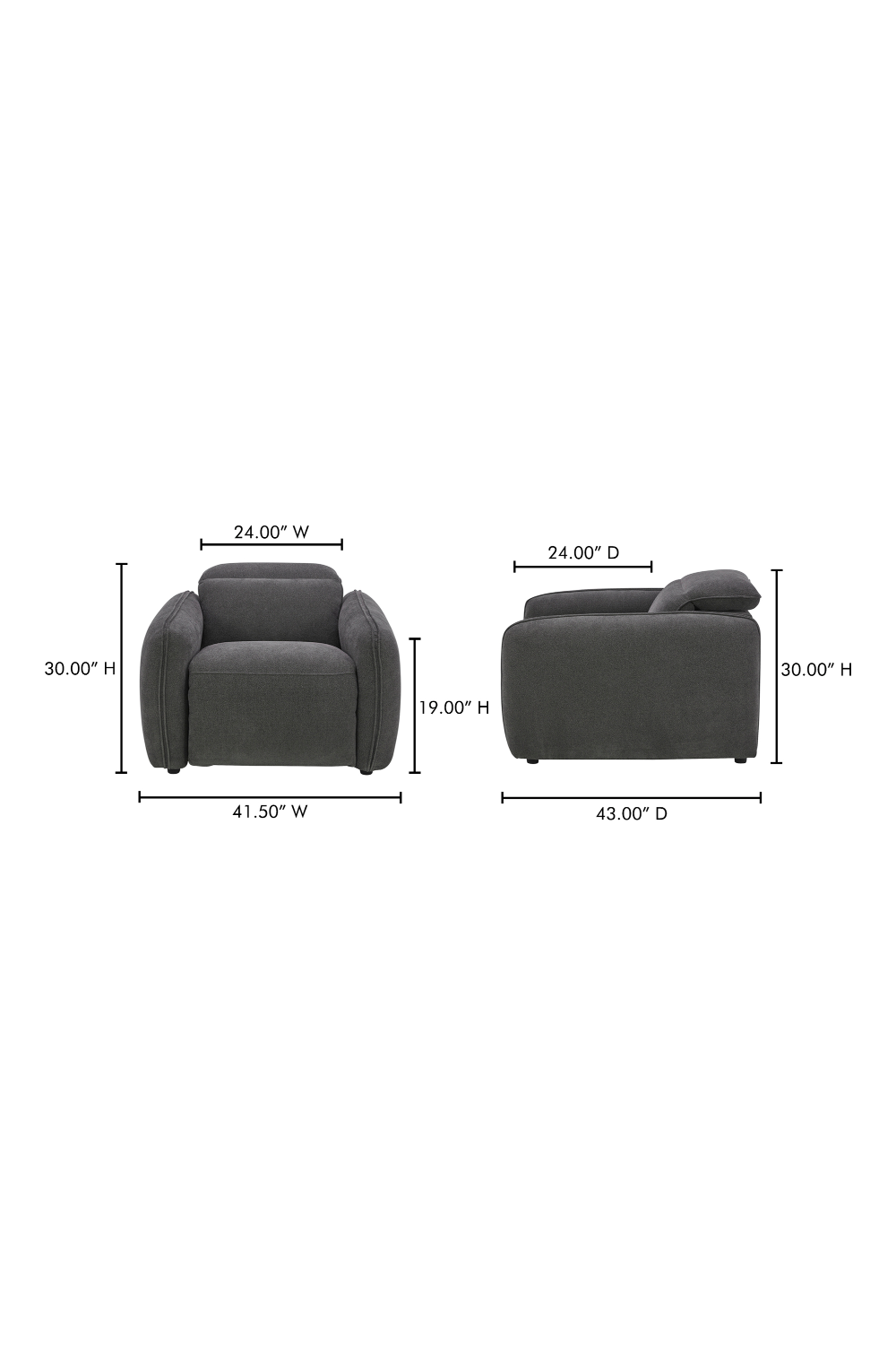Modern European furniture - Power Recliner Lounge Chair - www.oroa.com | Oroa.com