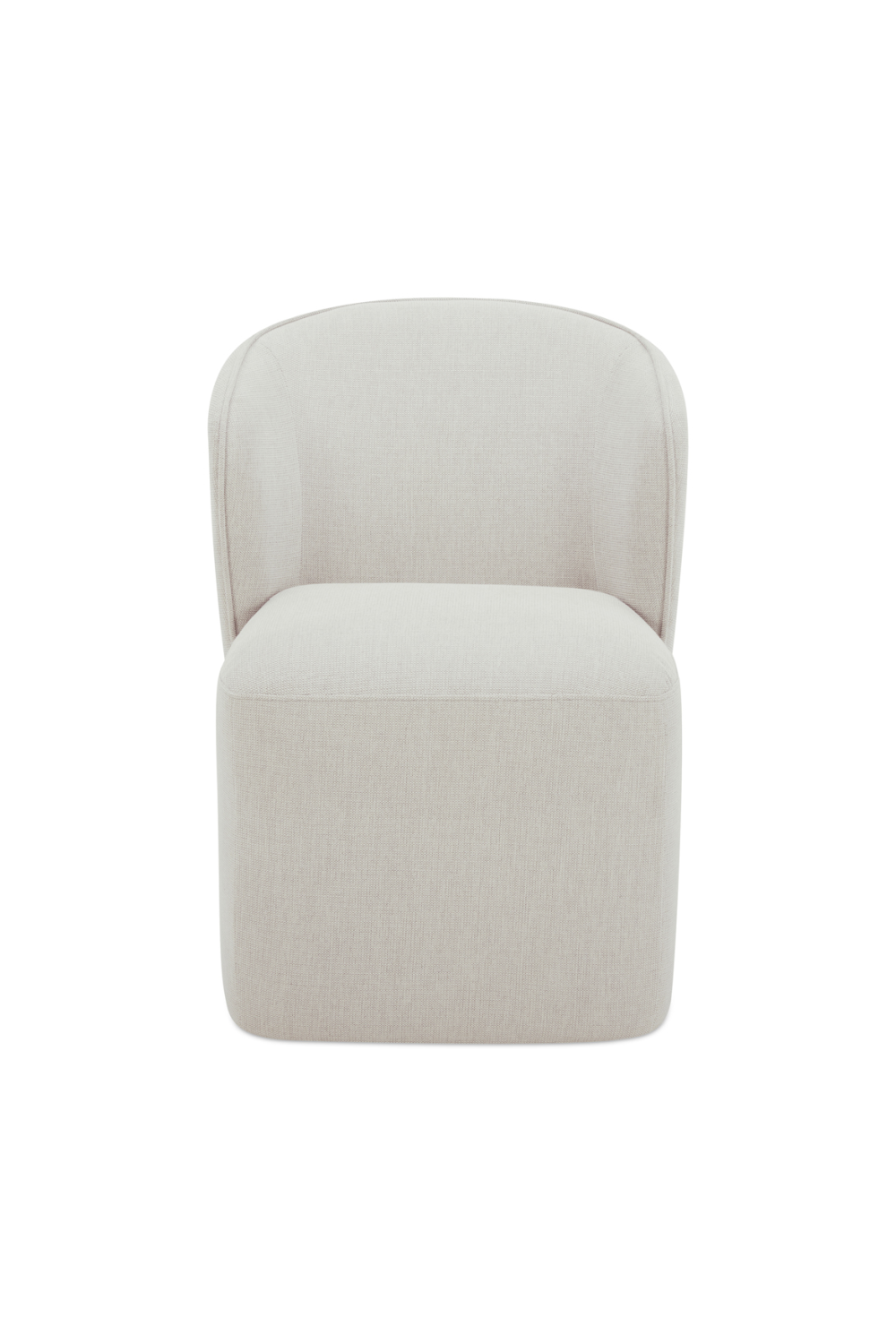Modern European furniture - Curved Back Rolling Dining Chair - www.oroa.com | Oroa.com