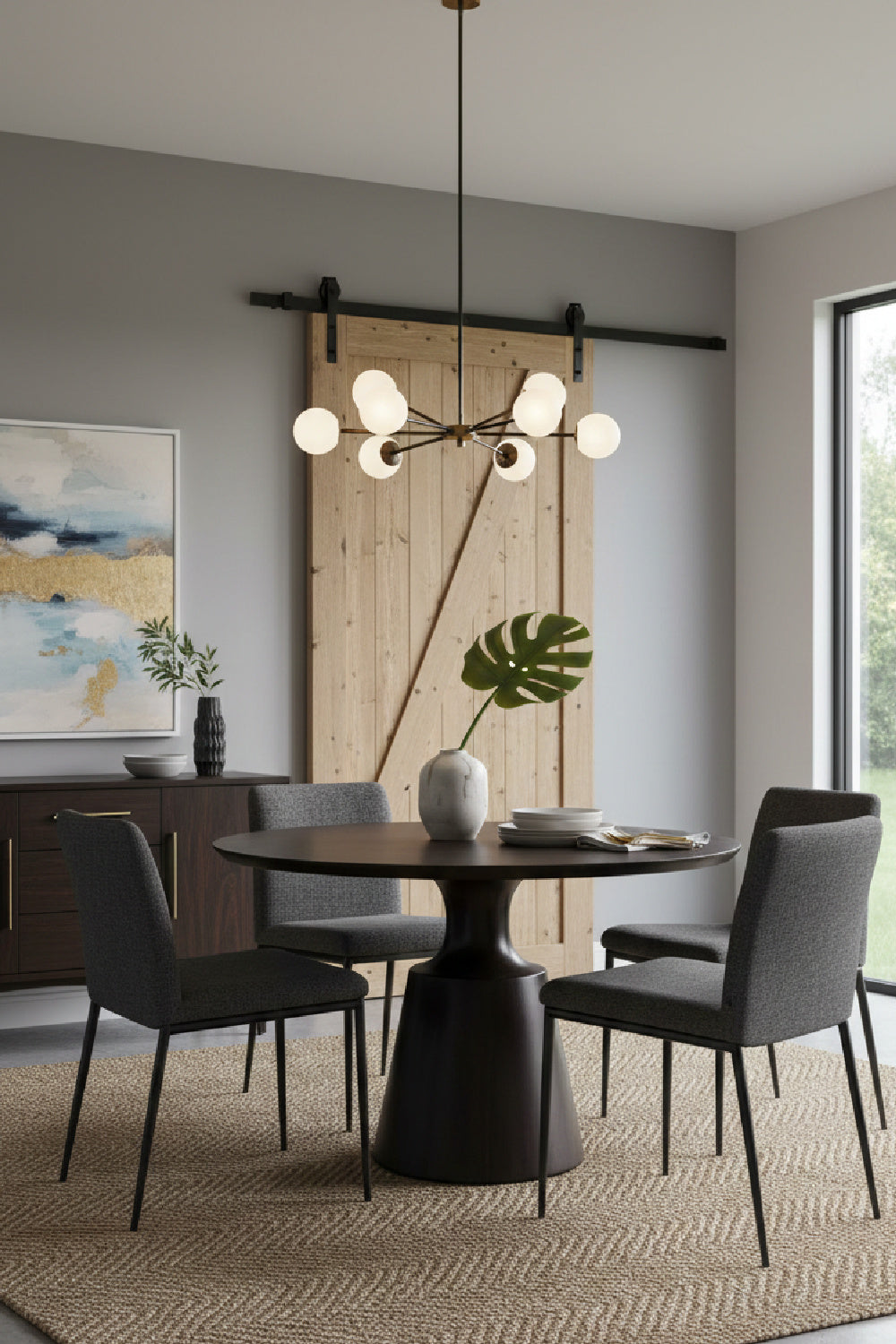 Modern European furniture - Brown Sheesham Round Dining Table - www.oroa.com | Oroa.com