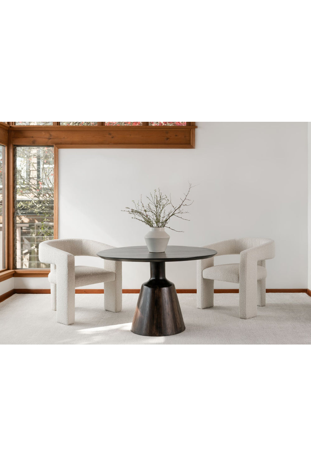 Modern European furniture - Brown Sheesham Round Dining Table - www.oroa.com | Oroa.com