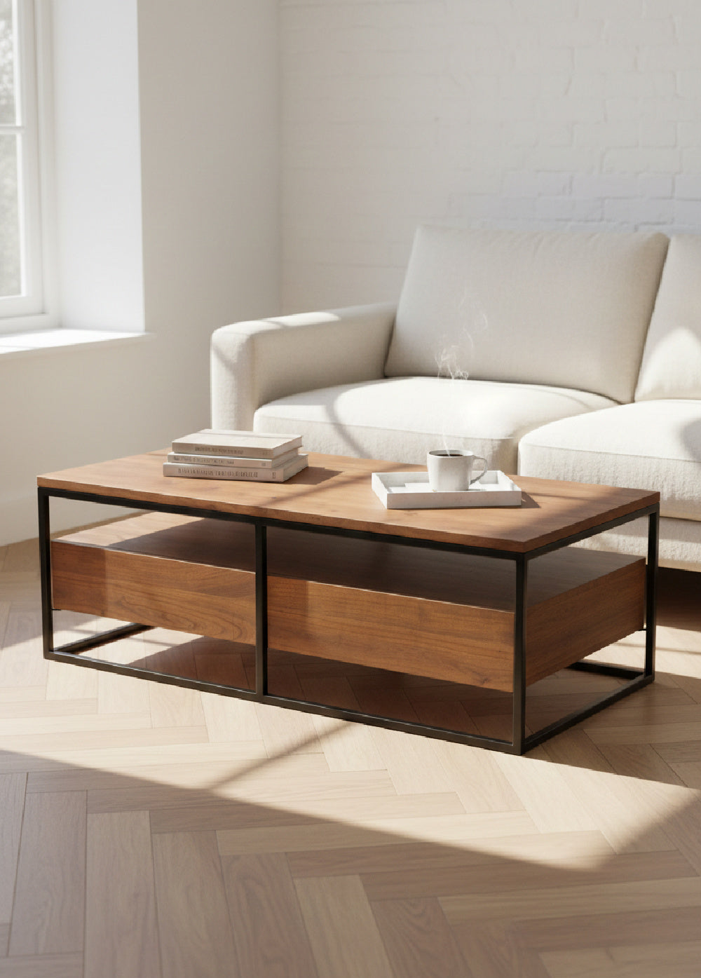 Modern European furniture - Acacia Wood Coffee Table - www.oroa.com | Oroa.com