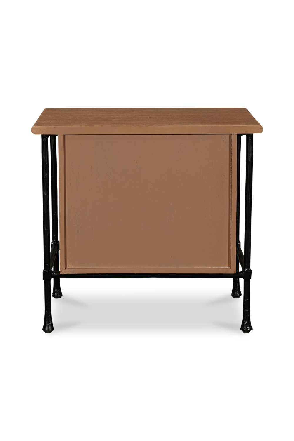 Modern European furniture - Wire-Brushed Acacia 2-Drawer Nightstand - www.oroa.com | Oroa.com