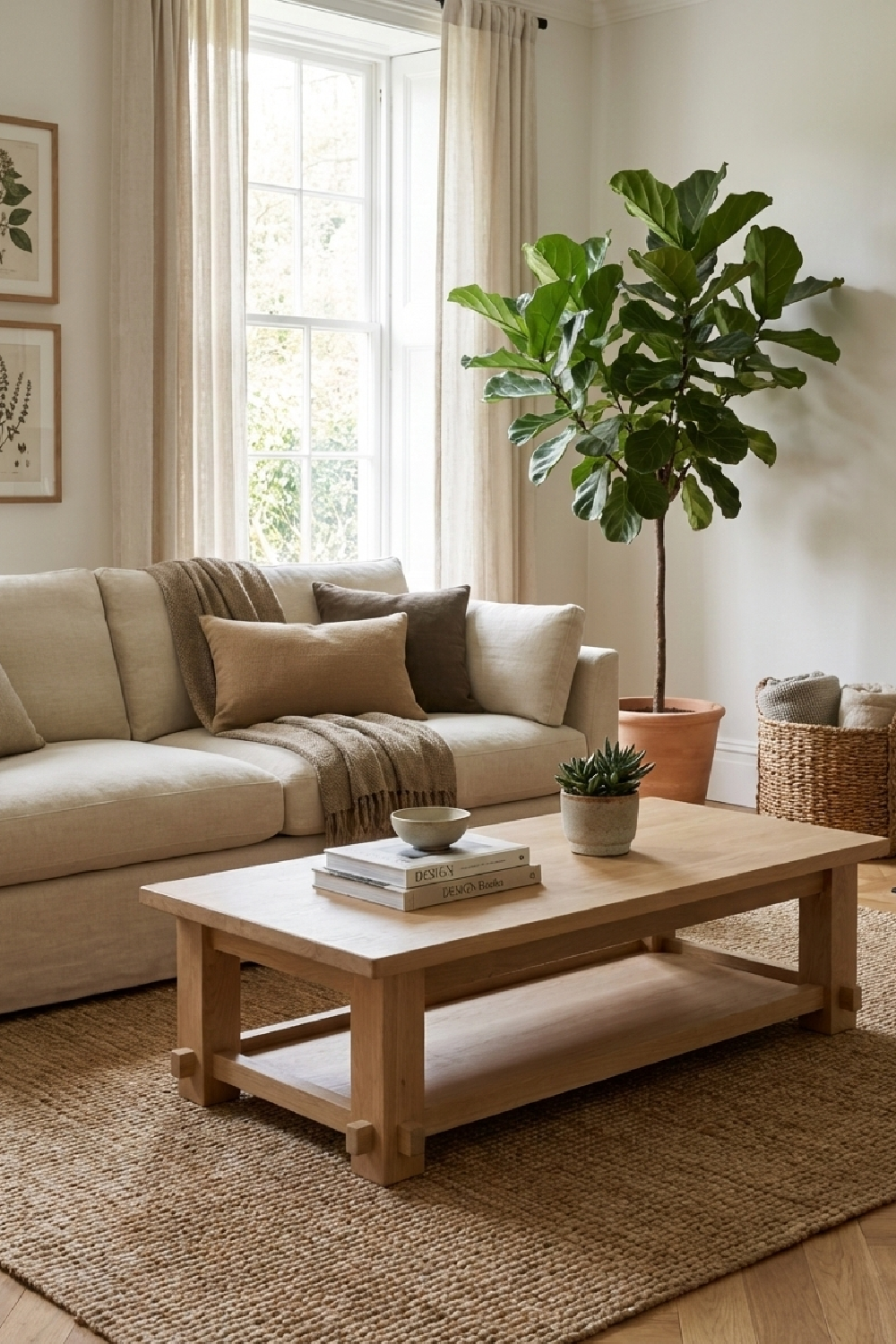 Modern European furniture - Natural Solid Oak Coffee Table - www.oroa.com | Oroa.com