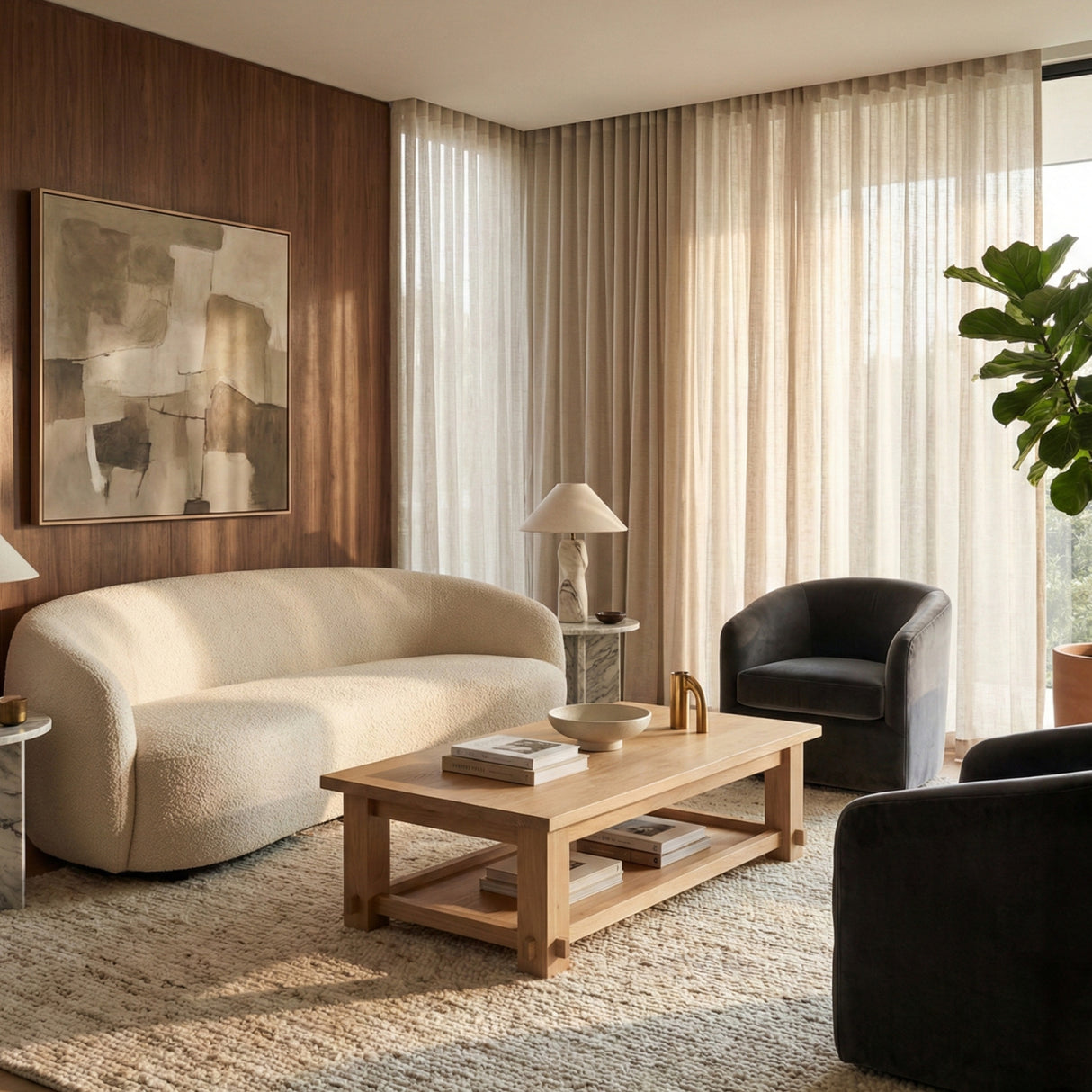Modern European furniture - Natural Solid Oak Coffee Table - www.oroa.com | Oroa.com