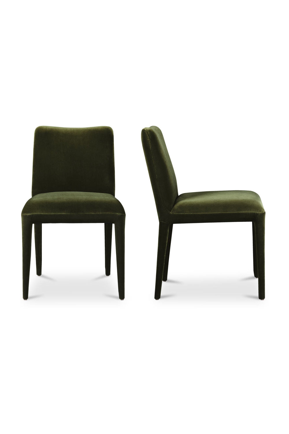 Modern European furniture - Green Velvet Dining Chairs (2) - www.oroa.com | Oroa.com