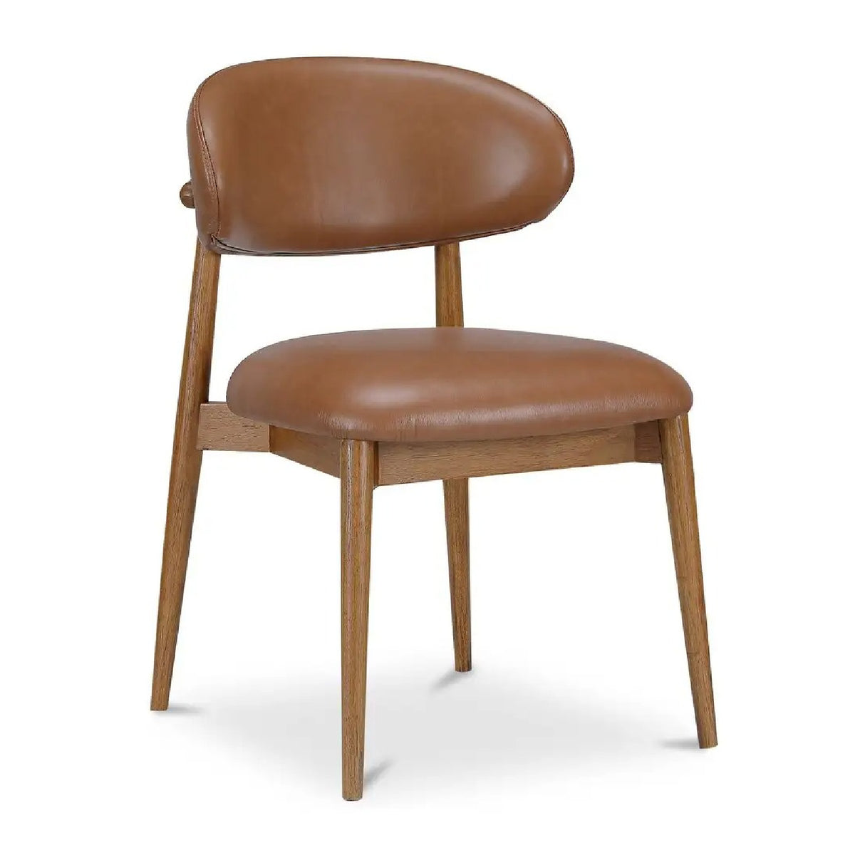 Modern European furniture - Brown Leather Dining Chair - www.oroa.com | Oroa.com