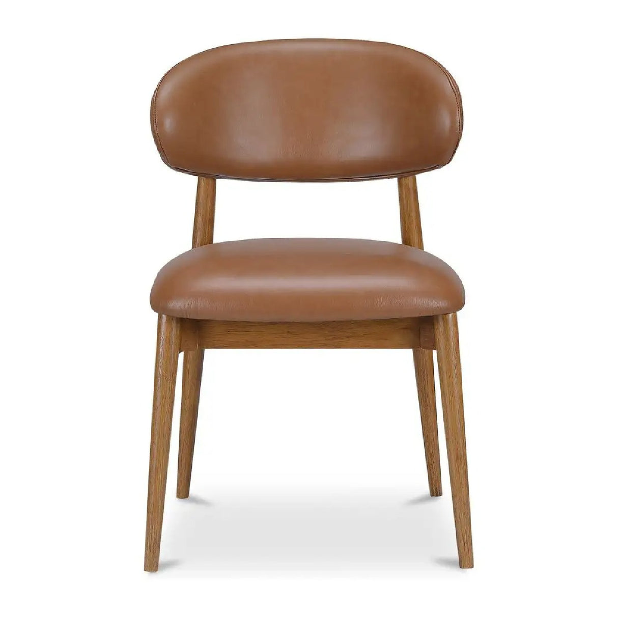 Modern European furniture - Brown Leather Dining Chair - www.oroa.com | Oroa.com