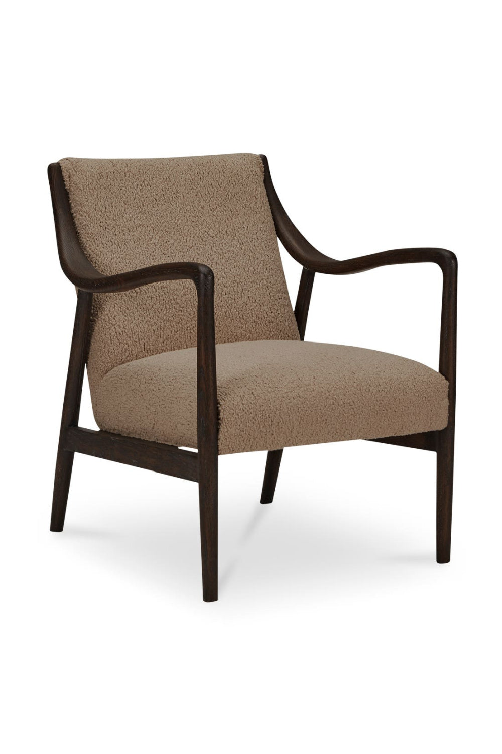 Modern European furniture - Beige Shearling Accent Chair - www.oroa.com | Oroa.com