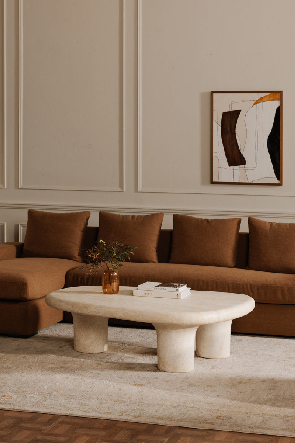 Modern European furniture - Track-Armed Right Sectional Sofa - www.oroa.com | Oroa.com