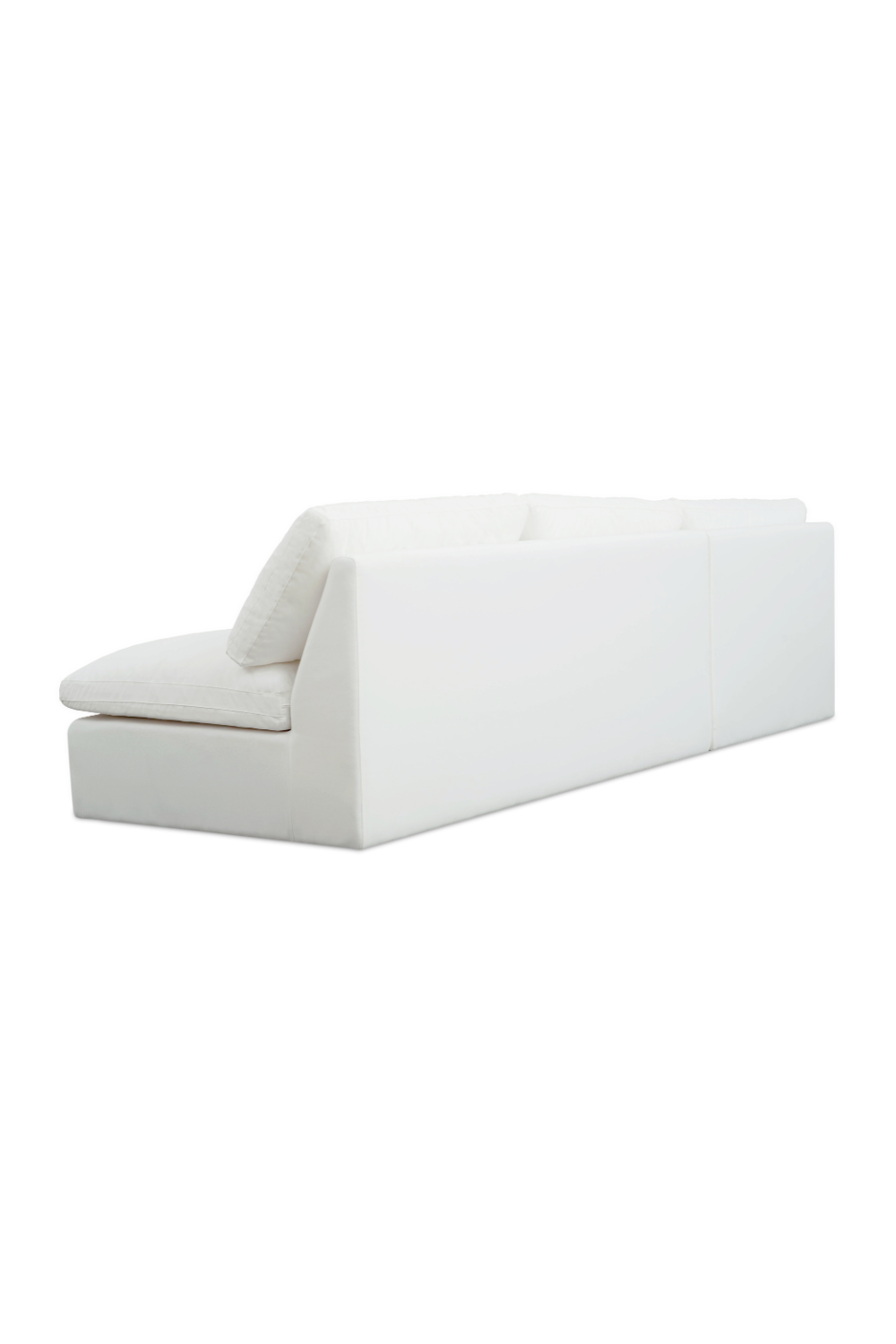 Modern European furniture - 2-Piece White Outdoor Modular Sofa - www.oroa.com | Oroa.com