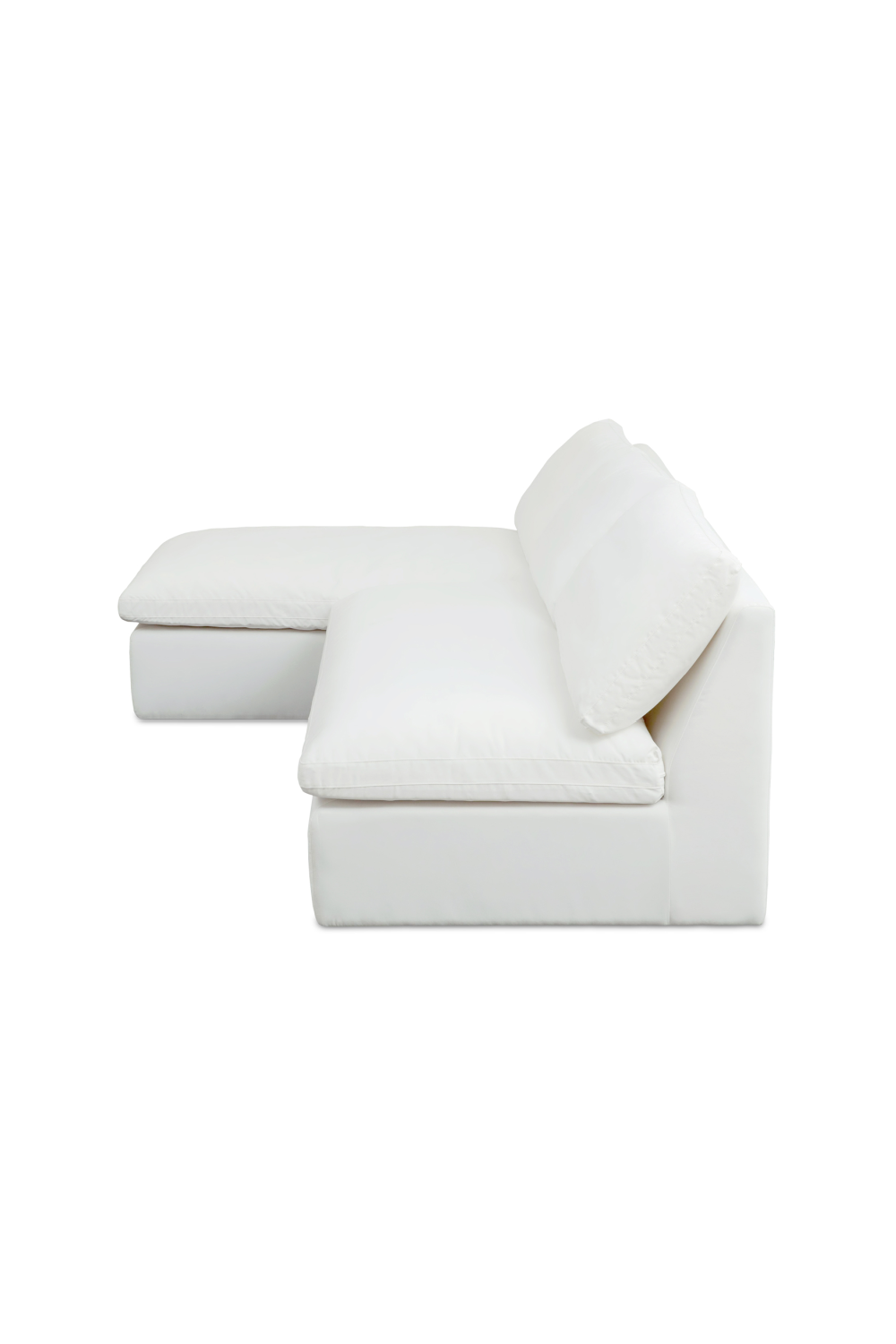 Modern European furniture - 2-Piece White Outdoor Modular Sofa - www.oroa.com | Oroa.com