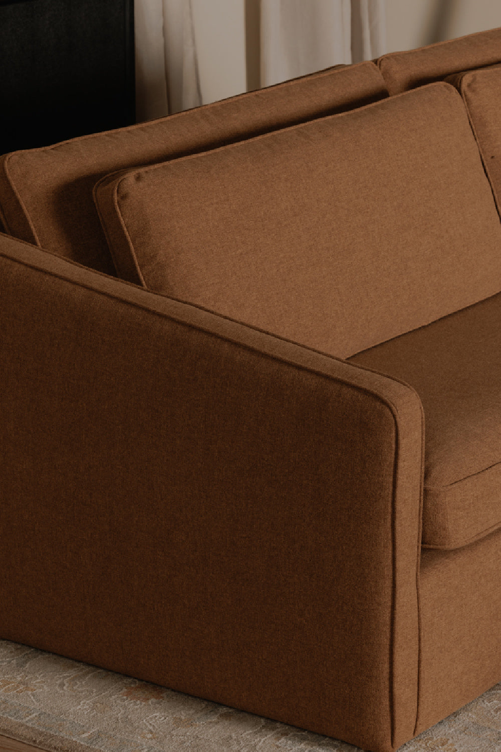 Modern European furniture - Upholstered Layered Back Sofa - www.oroa.com | Oroa.com