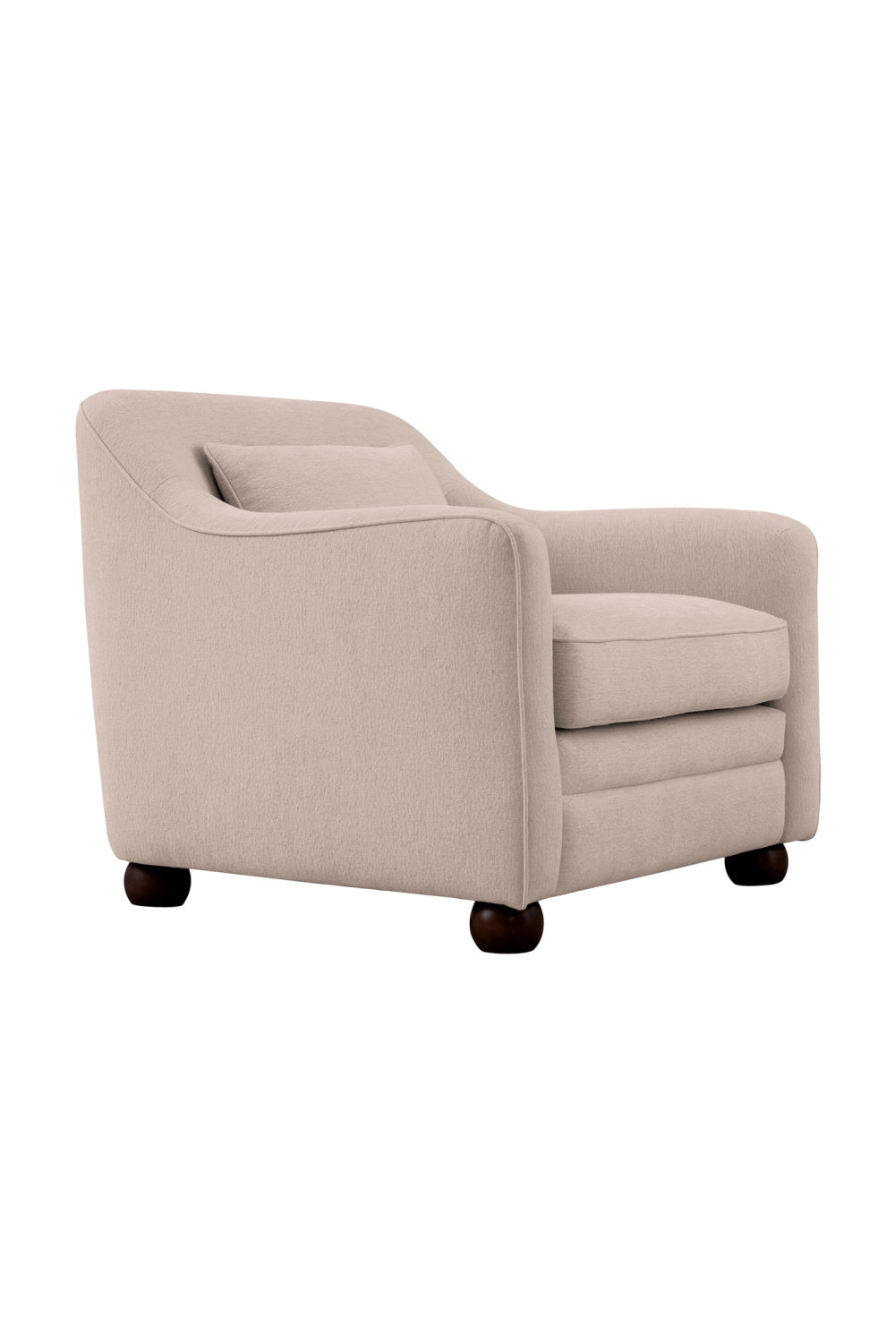 Modern European furniture - Cushioned Fabric Accent Chair - www.oroa.com | Oroa.com