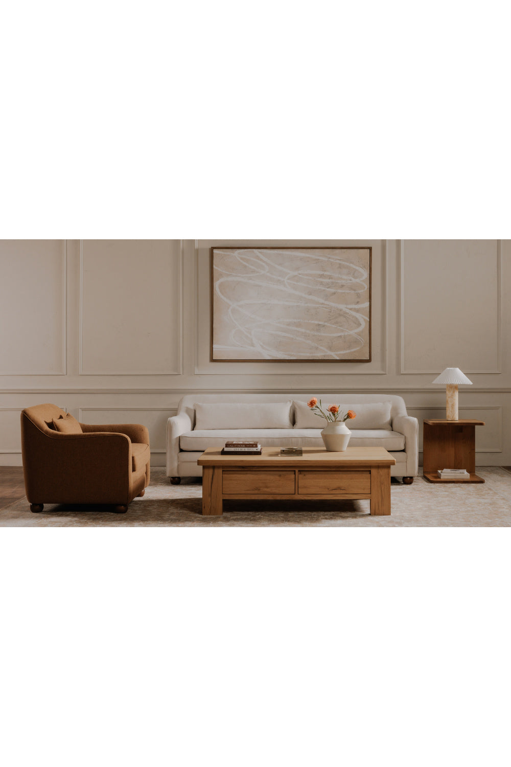 Modern European furniture - Cushioned Fabric Accent Chair - www.oroa.com | Oroa.com