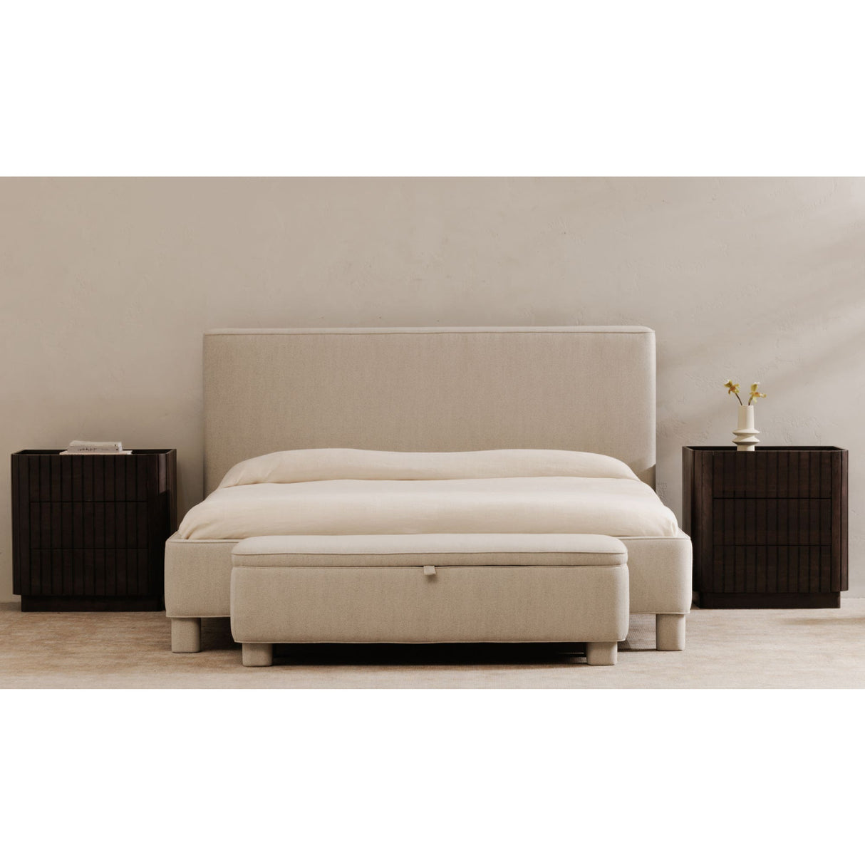 Modern European furniture - Gray Minimalist Bed - www.oroa.com | Oroa.com
