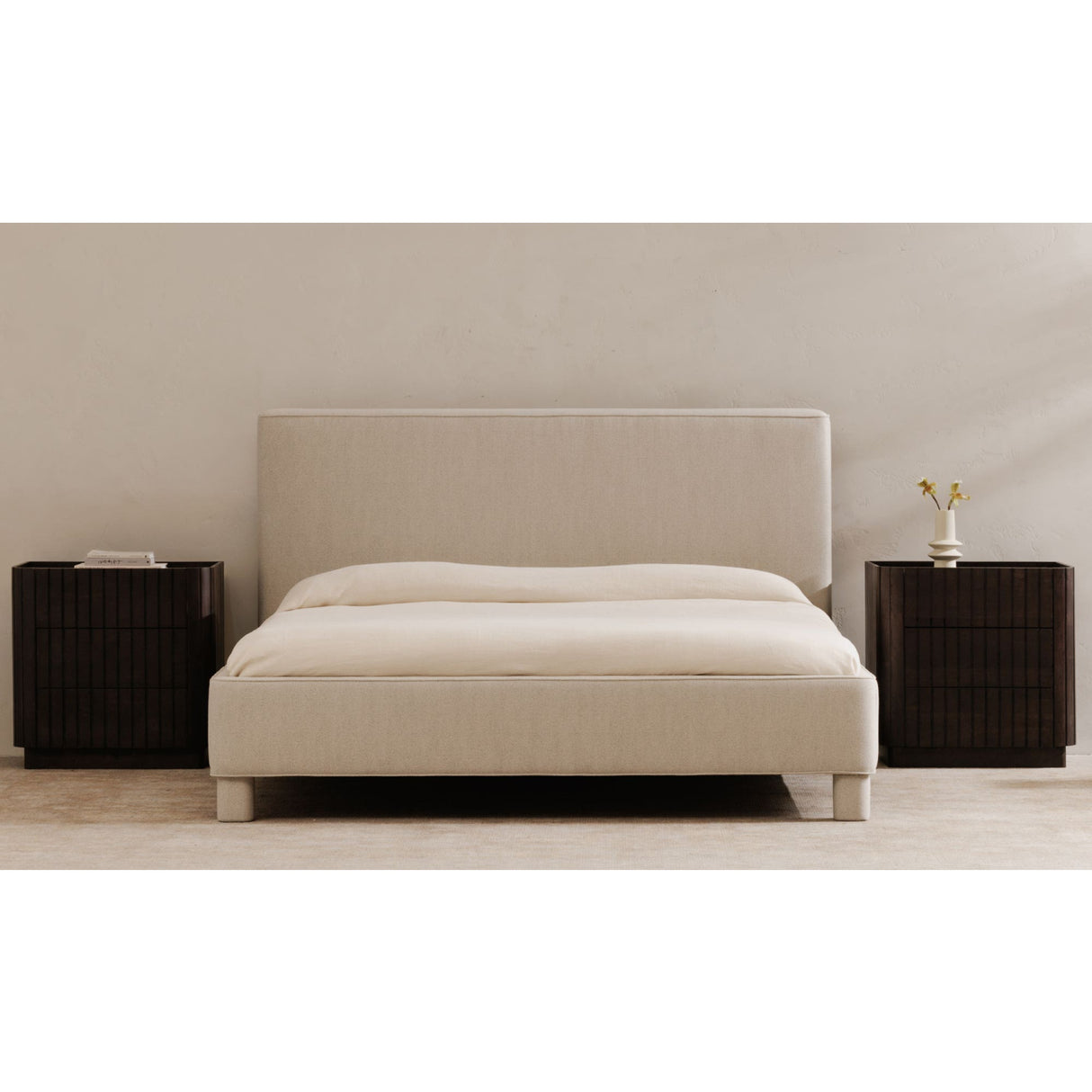 Modern European furniture - Gray Minimalist Bed - www.oroa.com | Oroa.com