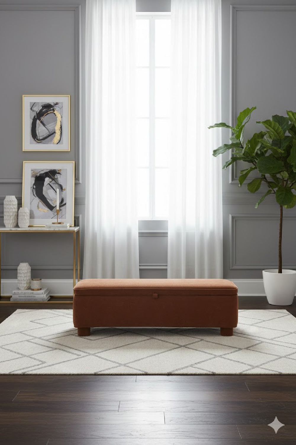 Modern European furniture - Upholstered Storage Bench - www.oroa.com | Oroa.com