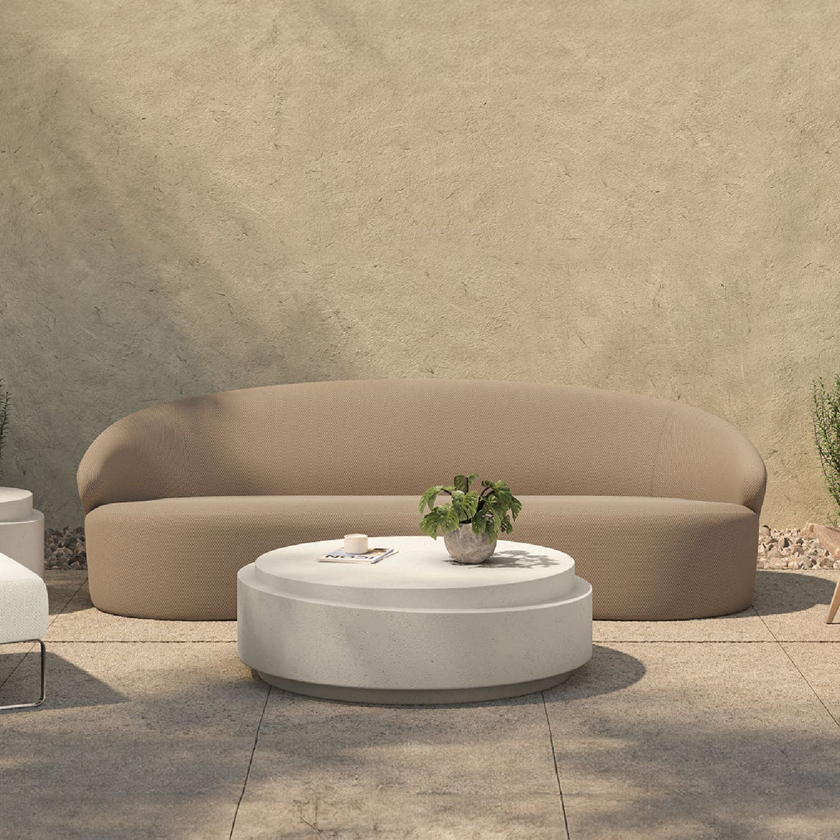 Modern European furniture - Taupe Outdoor Sofa - www.oroa.com | Oroa.com