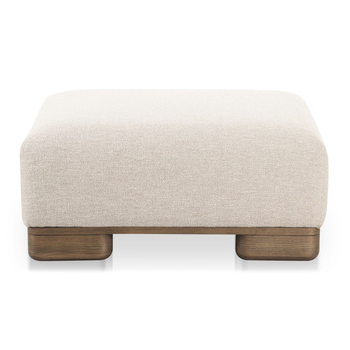 Modern European furniture - Beige Fabric Ottoman - www.oroa.com | Oroa.com