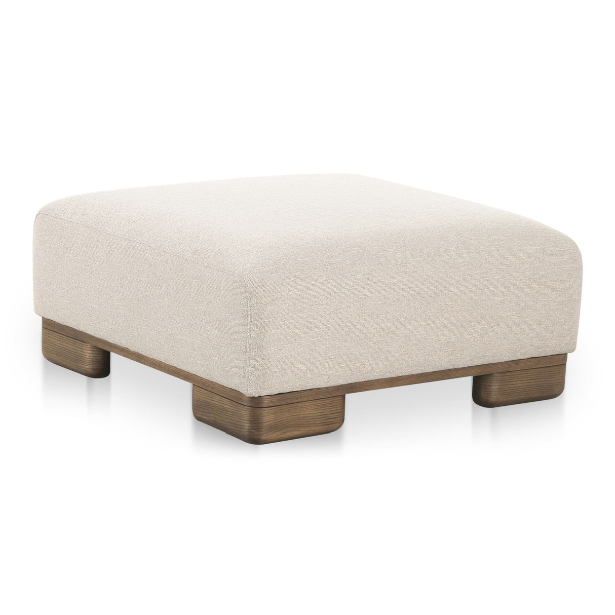 Modern European furniture - Beige Fabric Ottoman - www.oroa.com | Oroa.com