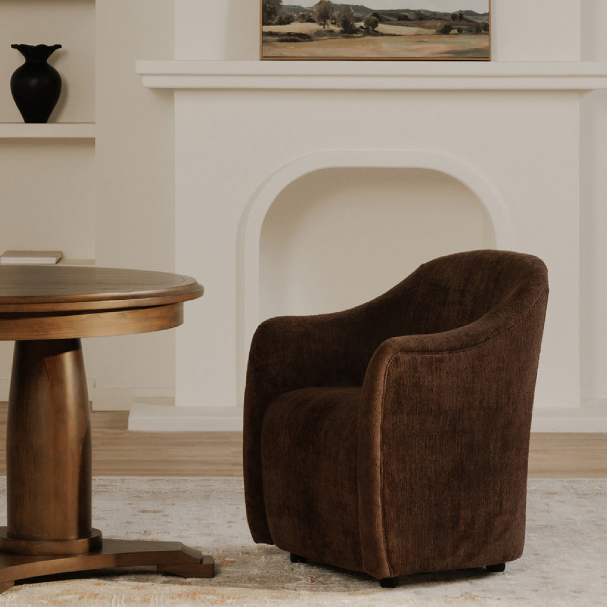 Modern European furniture - Barrel-Inspired Rolling Dining Chair - www.oroa.com | Oroa.com