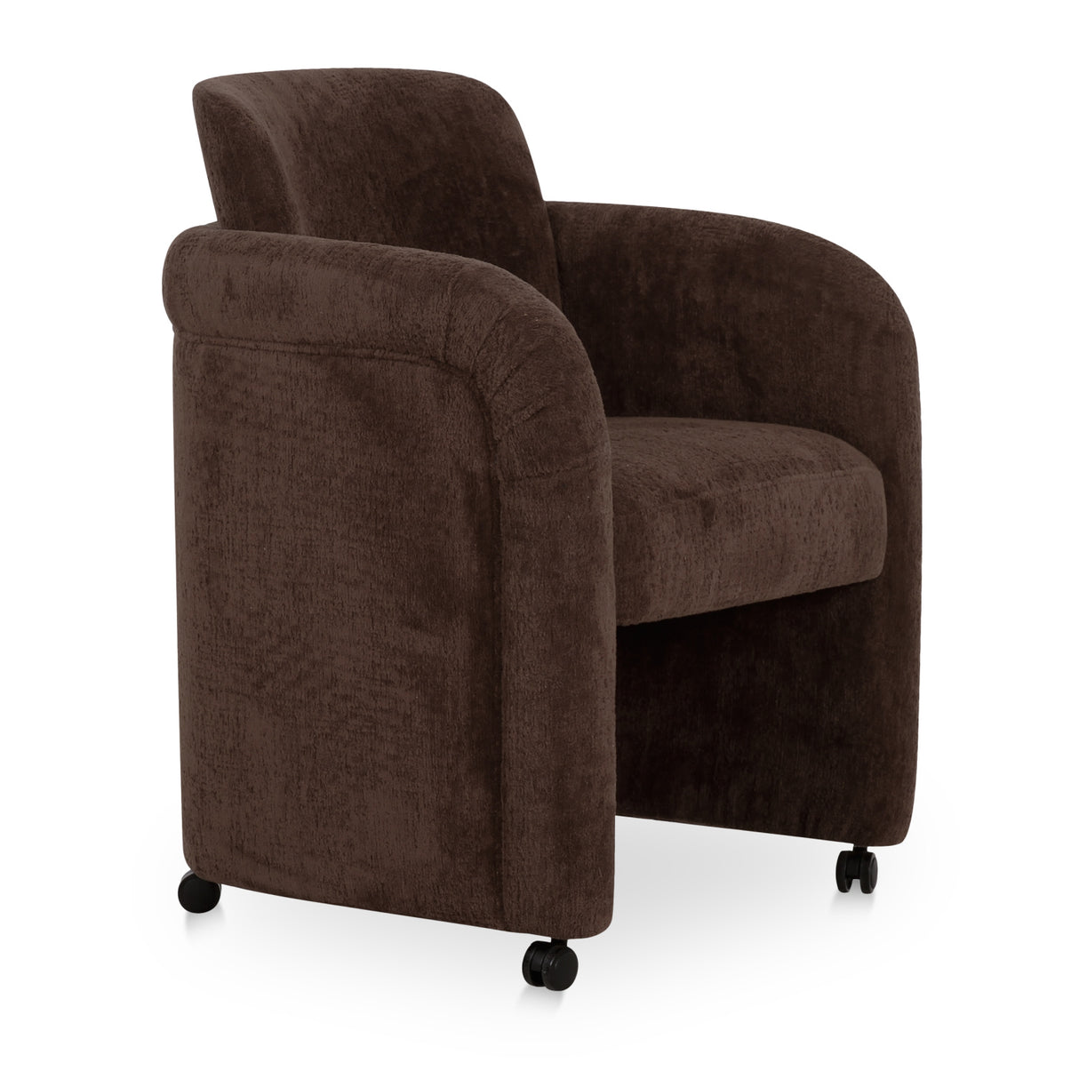 Modern European furniture - Curved Frame Rolling Dining Chair - www.oroa.com | Oroa.com
