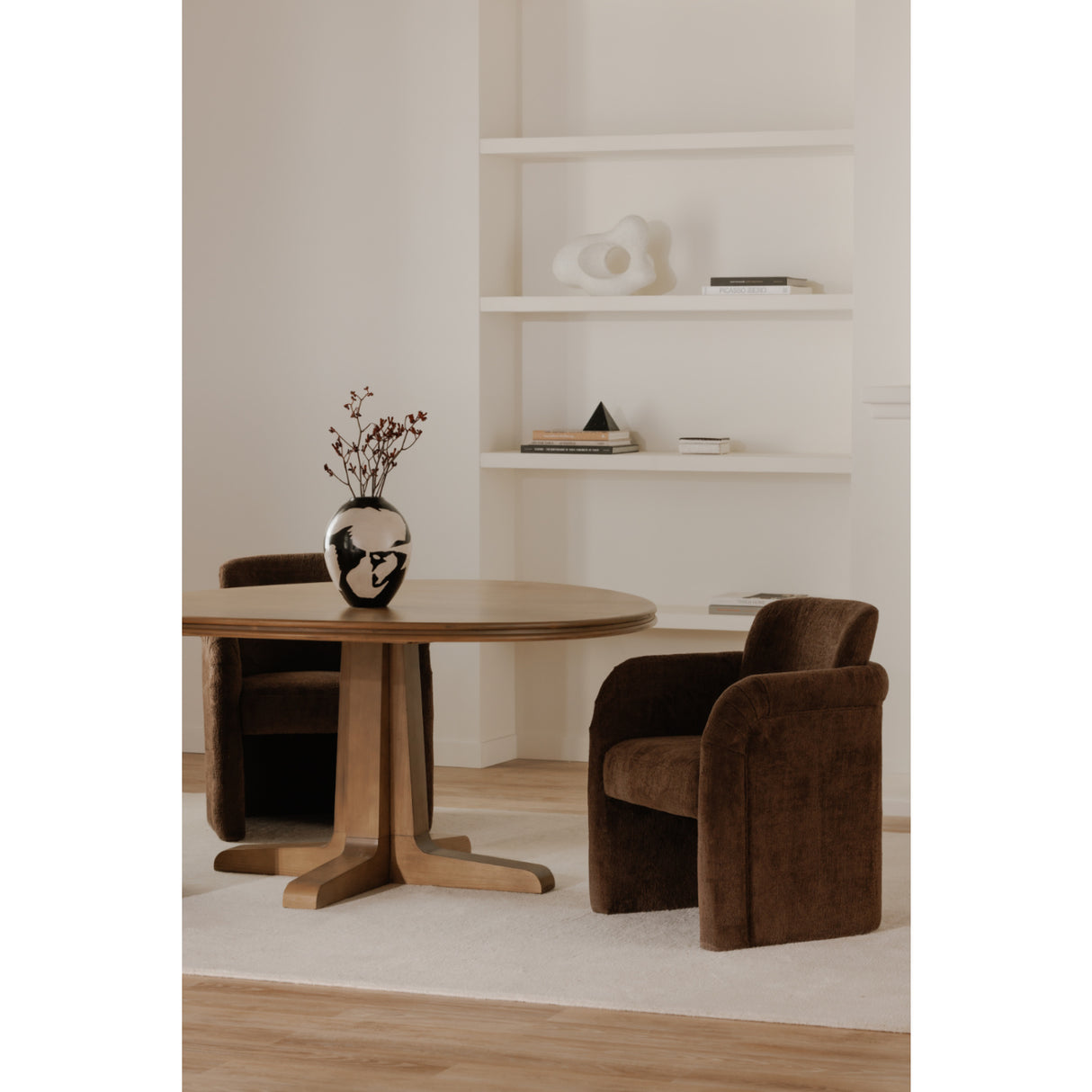 Modern European furniture - Curved Frame Rolling Dining Chair - www.oroa.com | Oroa.com