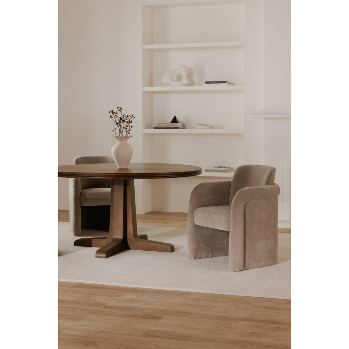 Modern European furniture - Curved Frame Rolling Dining Chair - www.oroa.com | Oroa.com